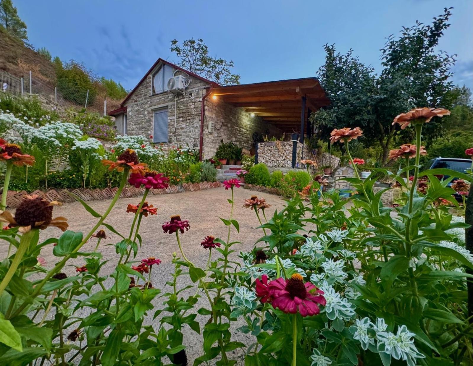 Villa Stone House Kelcyre Esterno foto